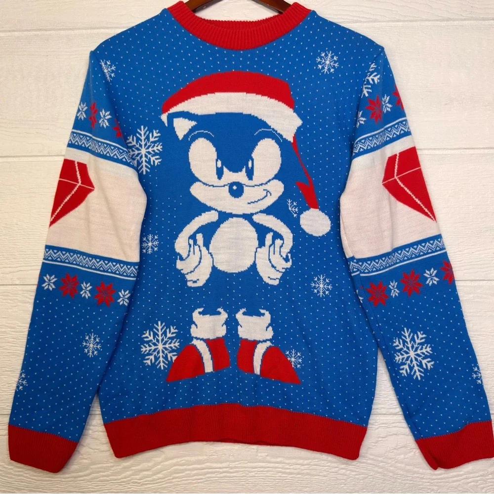 Sonic the Hedgehog Holiday Sweater XS | Numskull SEGA Christmas Gamer Knit